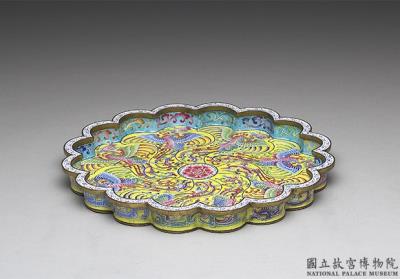 图片[2]-Painted enamel plate with phoenix decoration, Kangxi reign (1662-1722), Qing dynasty-China Archive